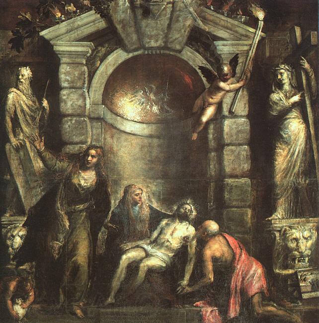  Titian Entombment (Pieta) Germany oil painting art